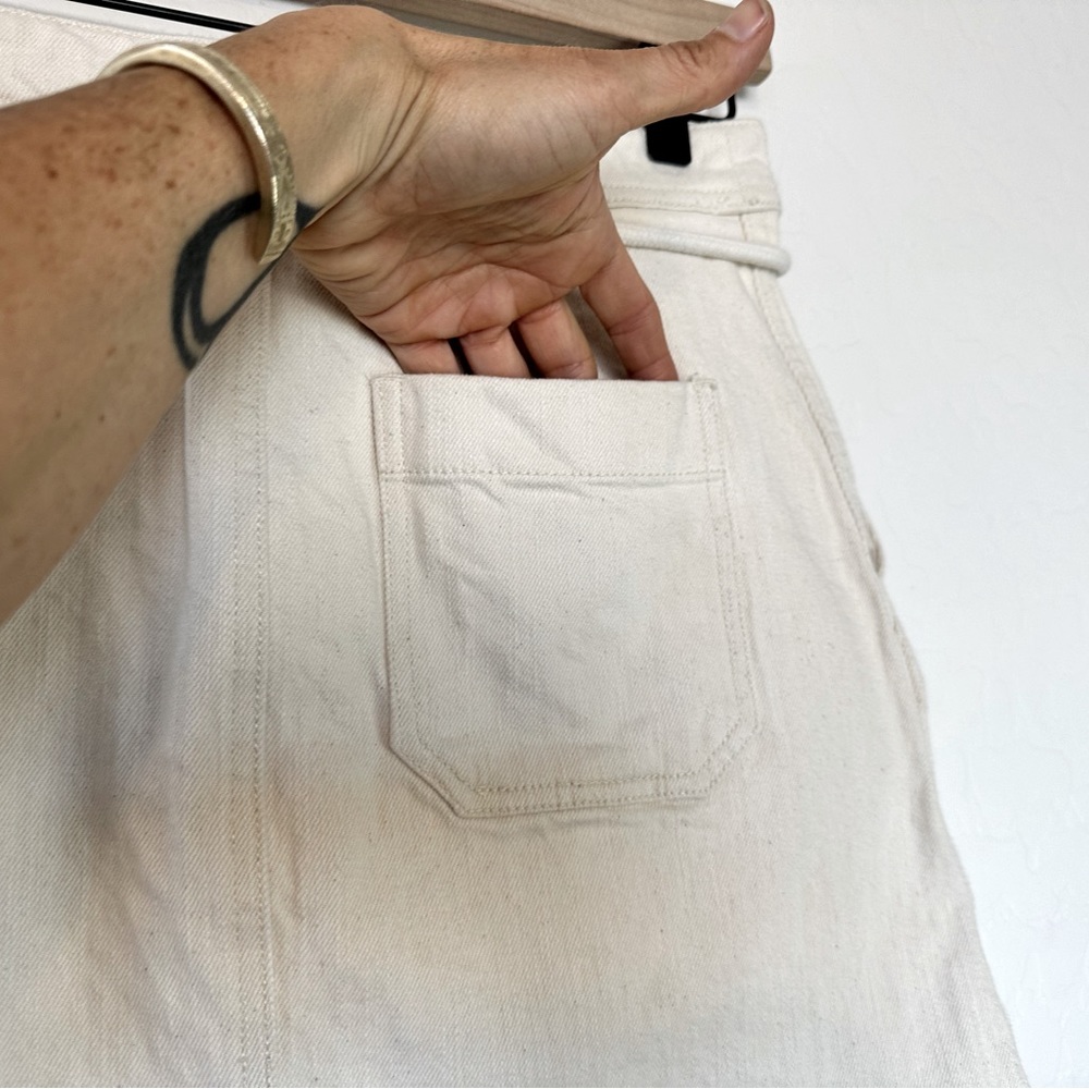 Madewell A-Line Mini Skirt. Rope Tie Belt Size:0. Excellent condition - Picture 10 of 10